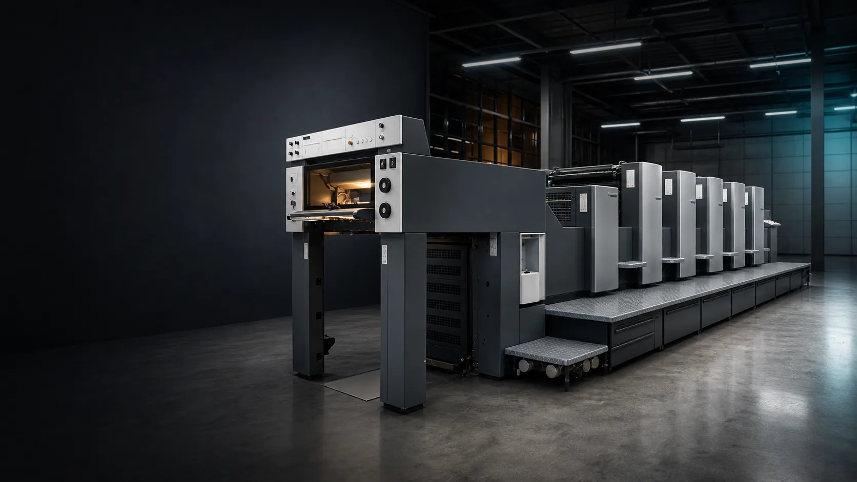 Heidelberg SM74 5-Color offset press